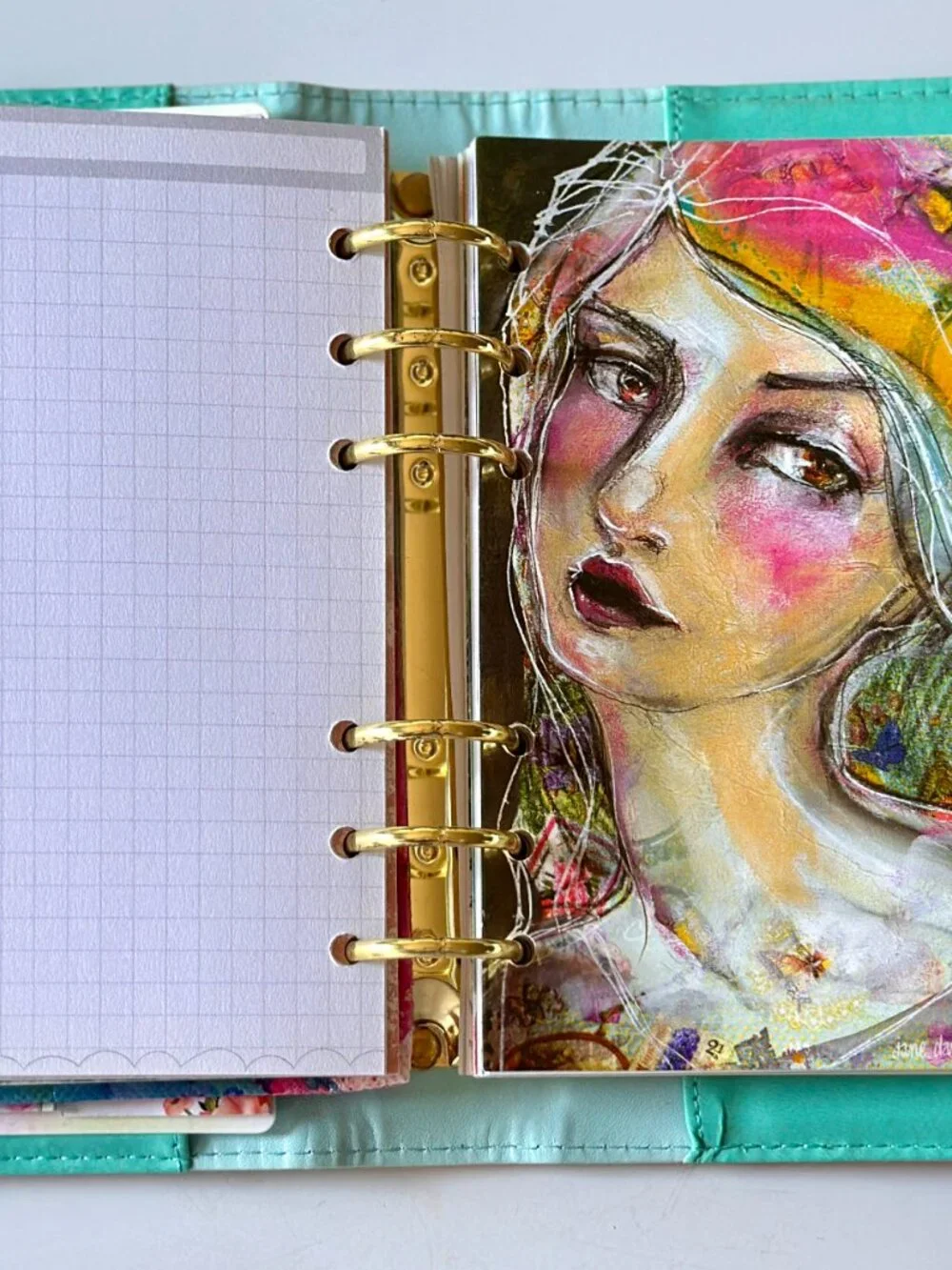 Jane Davenport Planner Girl Complete Planner Set Stamps Tabs Pouch RARE